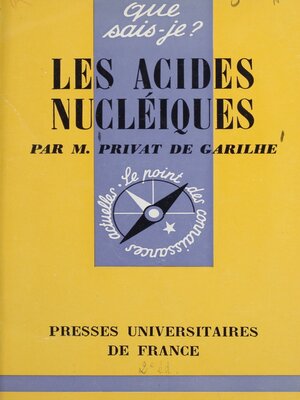 cover image of Les acides nucléiques